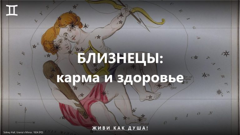 Близнецы: карта Sidney Hall — женское здоровье и карма знака