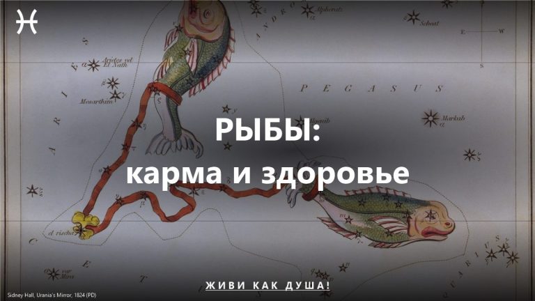 Рыбы: карта Sidney Hall — женское здоровье и карма знака