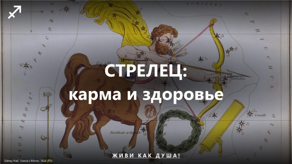 Стрелец: карта Sidney Hall — женское здоровье и карма знака